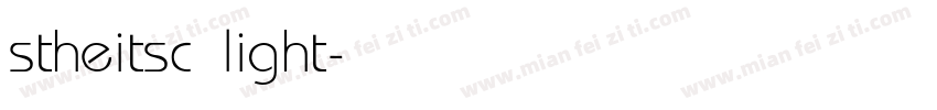 stheitsc light字体转换